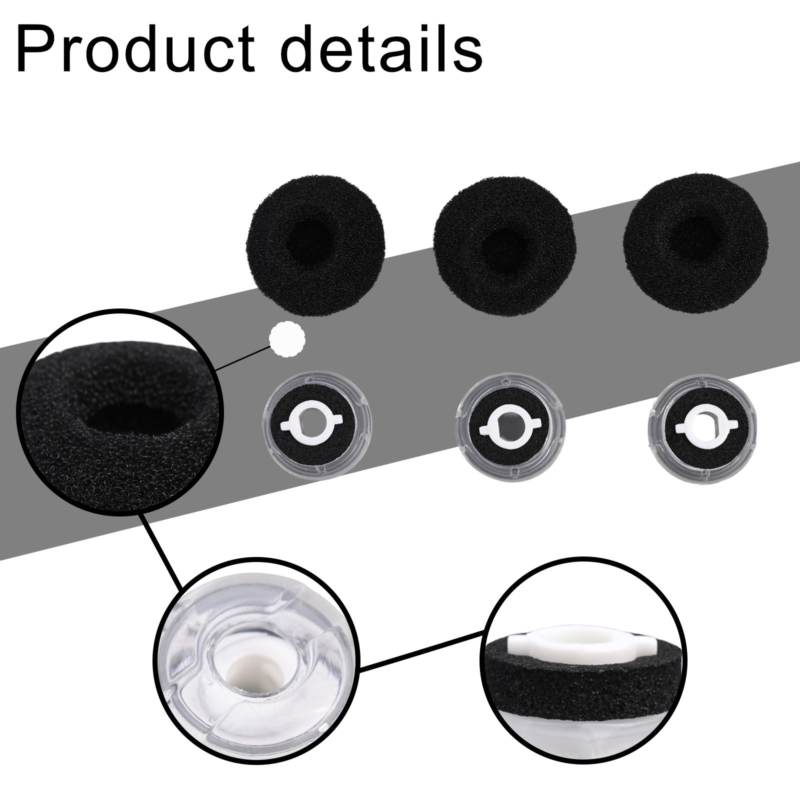 Jeu découteurs pour Plantronics pour Voyager LegendUC avec éponge silicone pack acheter de 3