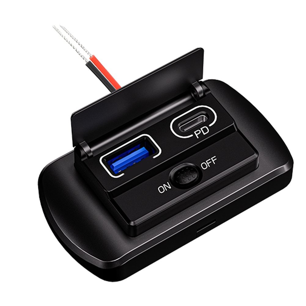 Support Panneau Chargeur Voiture USB 12V Design Élégant avec Double Options de - Photo 37 sur 40