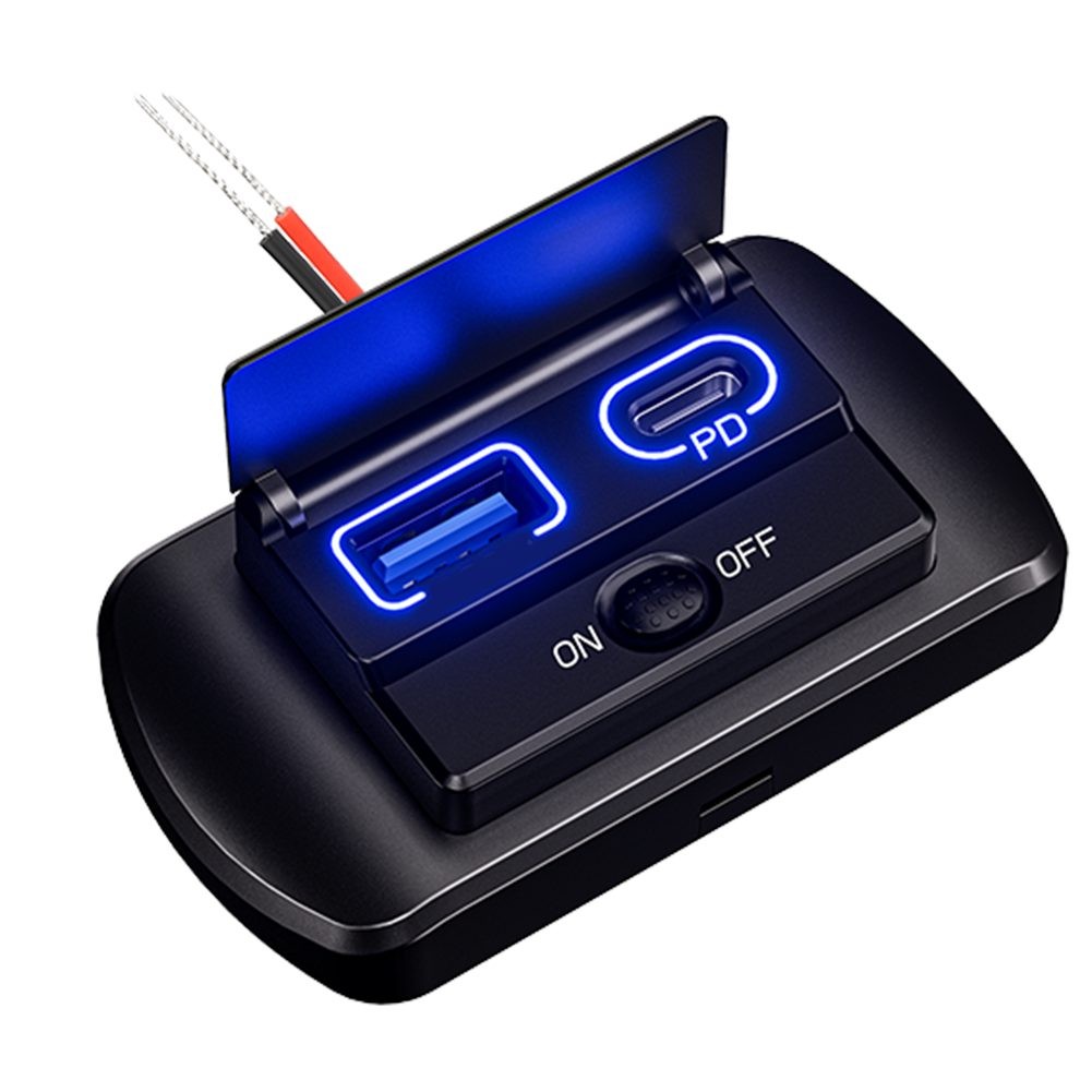 Support Panneau Chargeur Voiture USB 12V Design Élégant avec Double Options de - Photo 36 sur 40