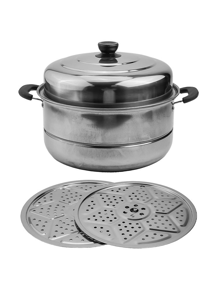 Healthy Cooking 2-Tier Steamer Multi-layer Steamer Dishwasher Safe Easy To Clean