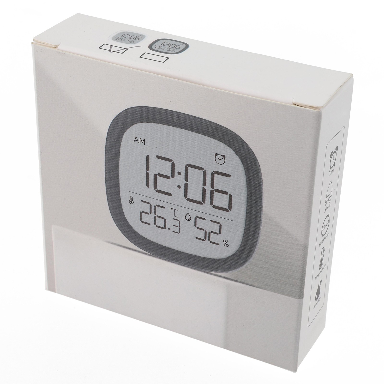 Hygrometer Integrated Digital Alarm Clock Designed for Usage in Any Environment