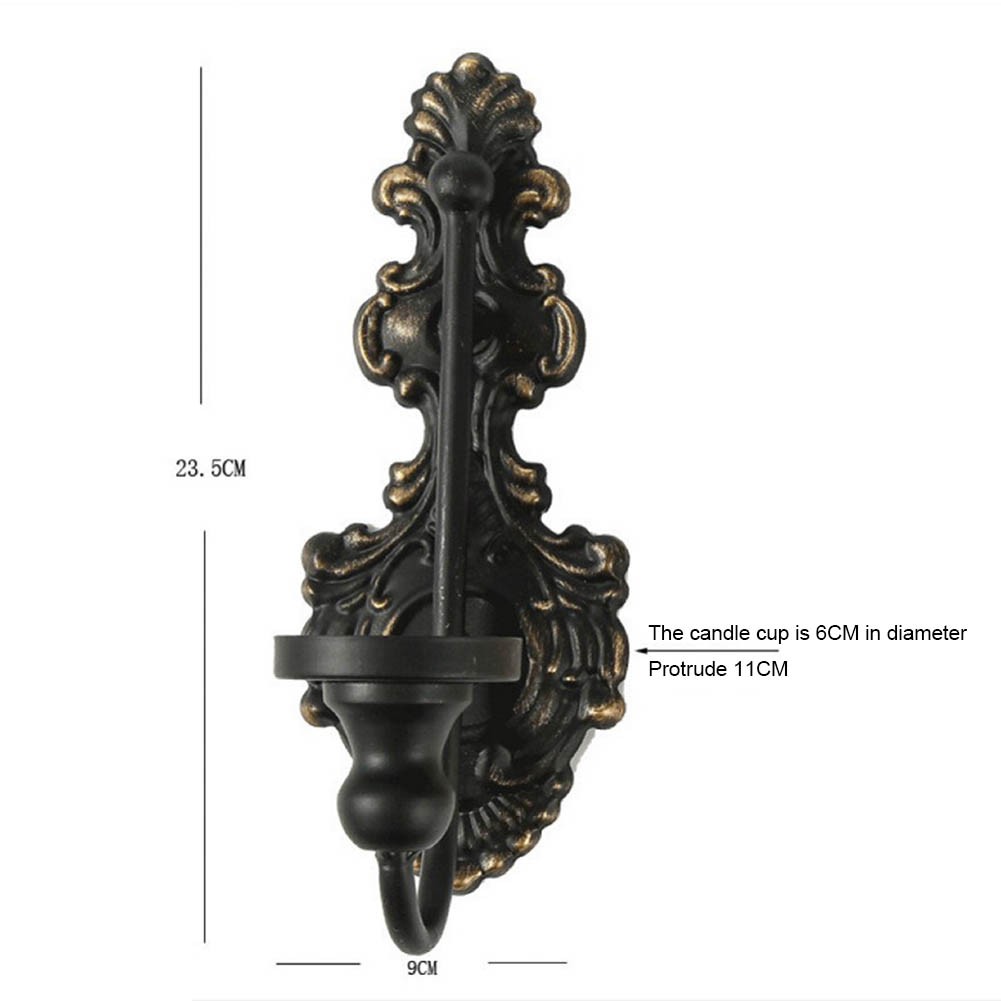 Wunderschön gearbeiteter Wandkerzenhalter Antikoptik für Wohnbereiche - Bild 46 von 49