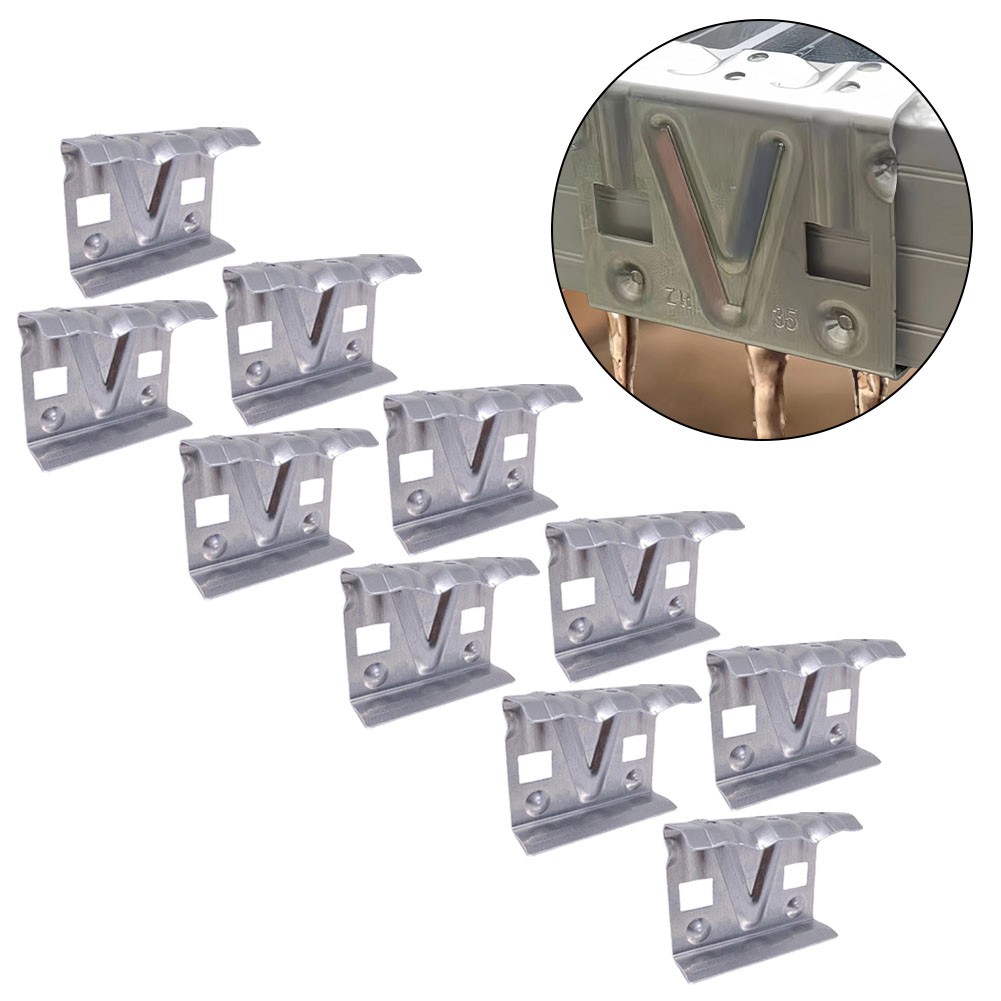 Set of 10 Solar Panel Cleaning Clips for Optimal Water Drainage Solution