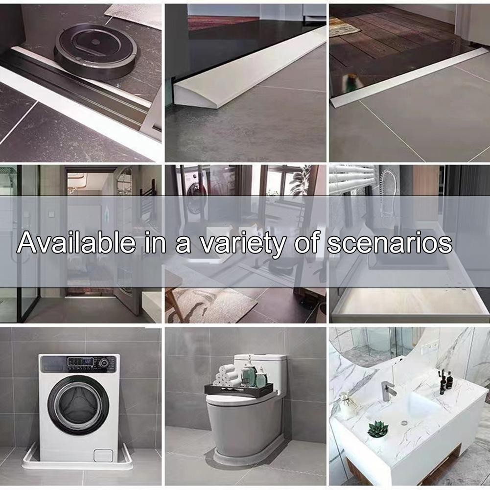 Bande de seuil en silicone design innovant boutiques empêche efficacement les déversements deau