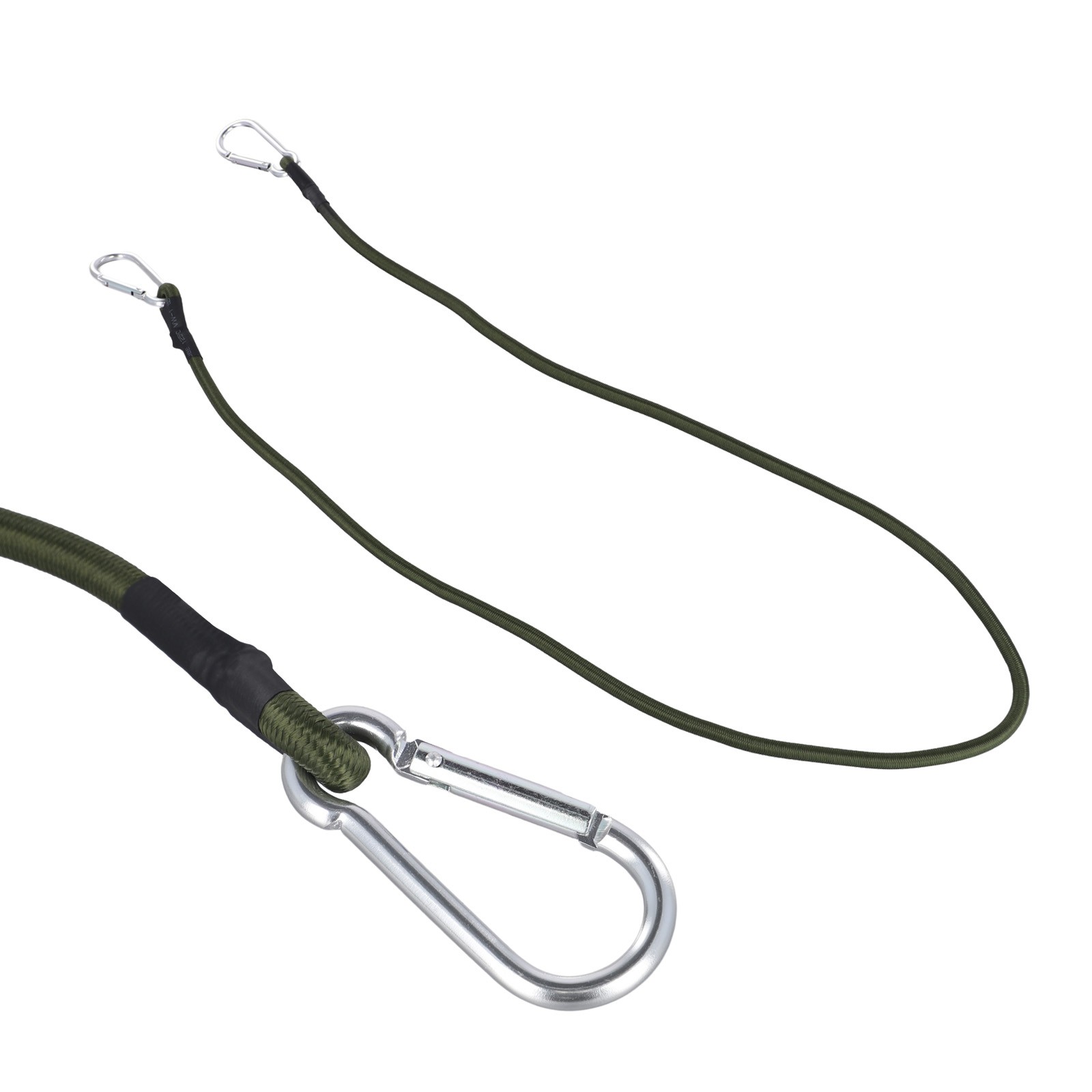 Flexible Carabiner Hook Bungee Straps 30/60/90/120cm Length Black Color - Picture 47 of 53