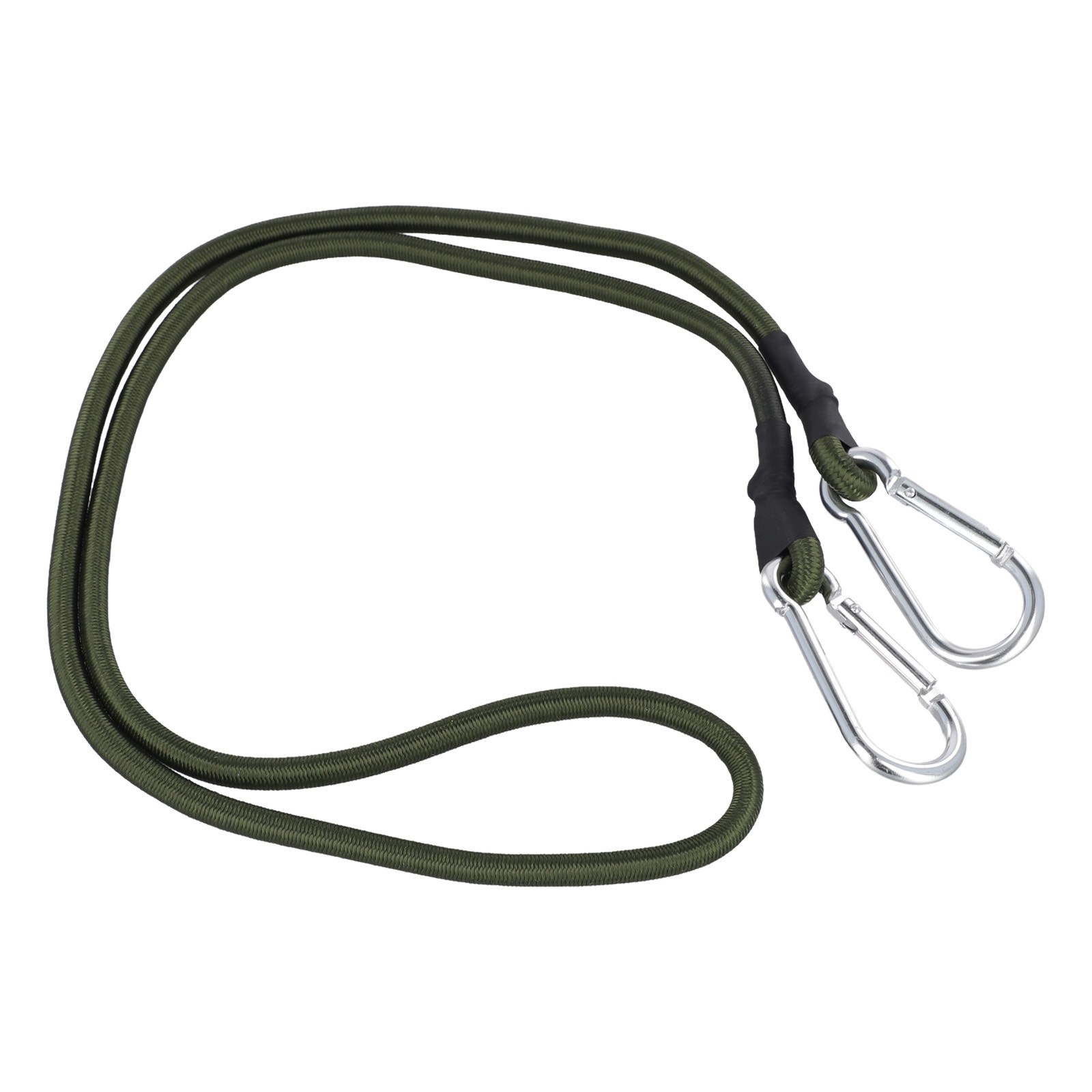 Flexible Carabiner Hook Bungee Straps 30/60/90/120cm Length Black Color - Picture 50 of 53