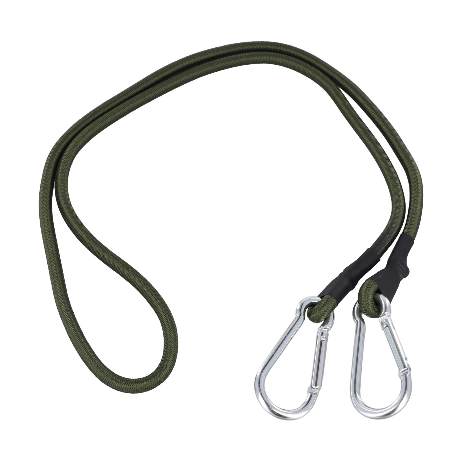 Flexible Carabiner Hook Bungee Straps 30/60/90/120cm Length Black Color - Picture 49 of 53