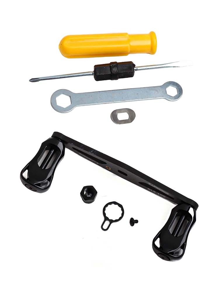 Manico a bilanciere leggero 16 g per mulinelli baitcasting design fibra di carbonio - Foto 27 di 73