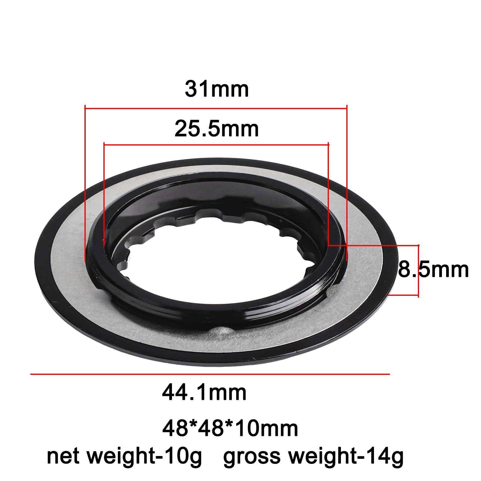 Bicycle Aluminium Centre Lock Ring Duo For Secure Disk Brake Setup On Your Ride