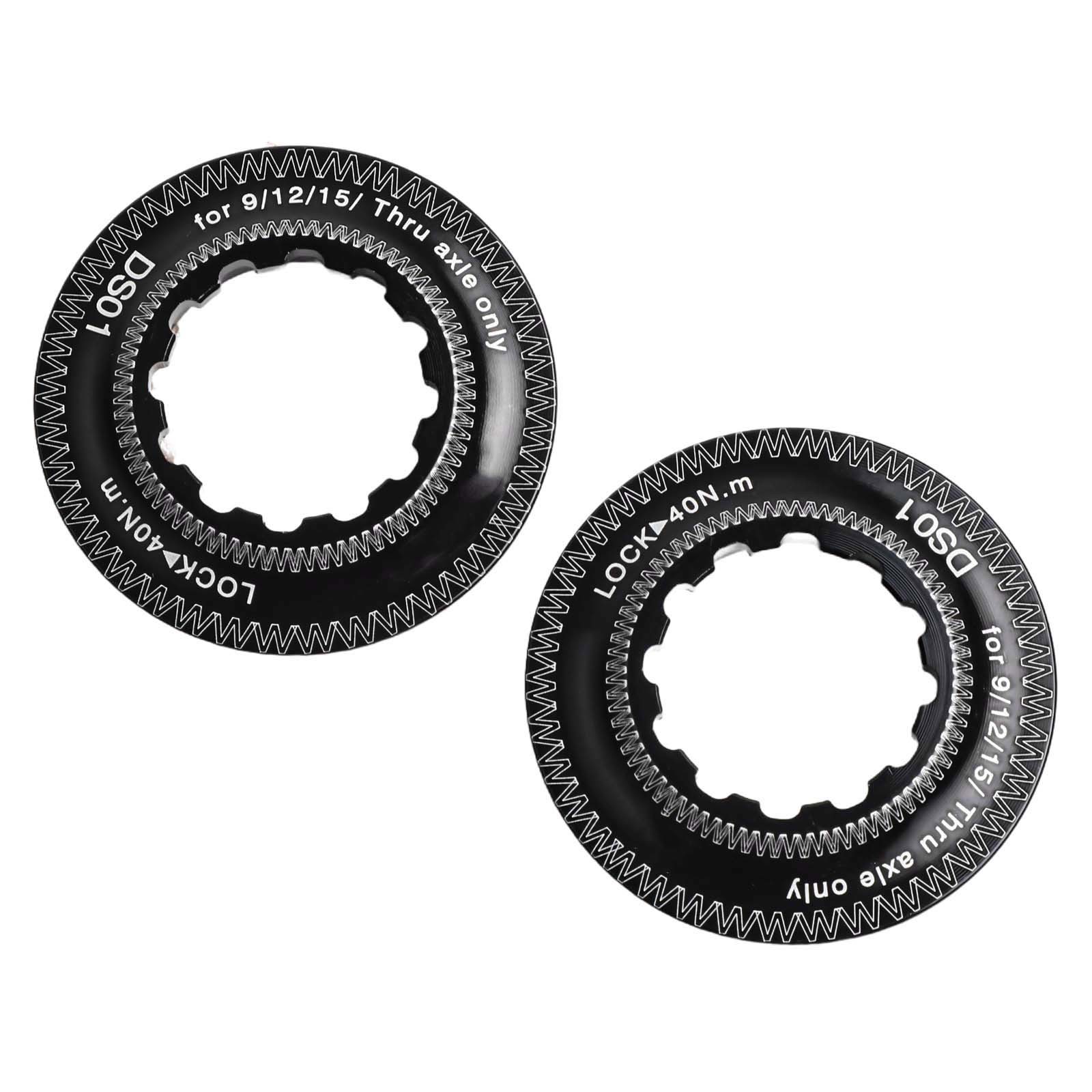 Bicycle Aluminium Centre Lock Ring Duo For Secure Disk Brake Setup On Your Ride