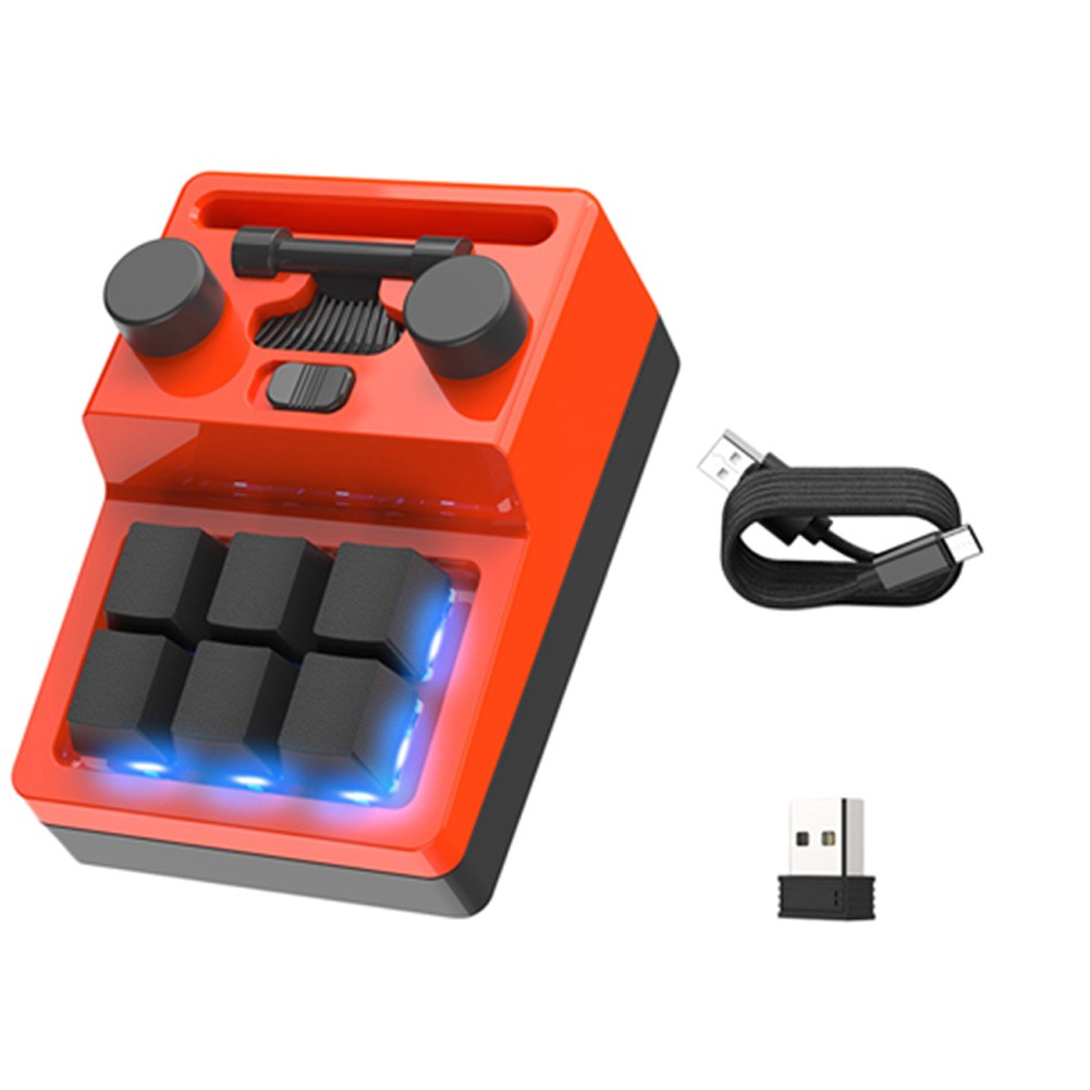 Tactical RGB Backlit 6 Key Macro Keyboard Perfect for Intense Sessions - Photo 14/14