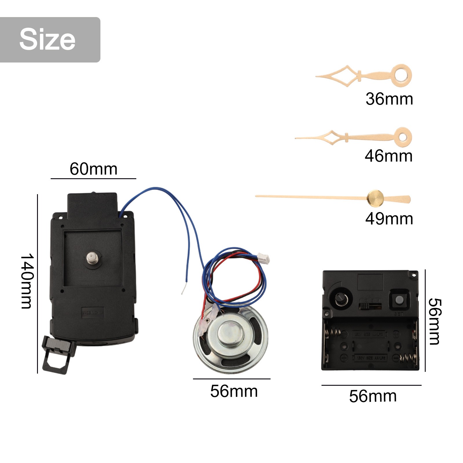 Convenient DIY Wall Clock Pendulum Movement Set Perfect for Vintage Clocks