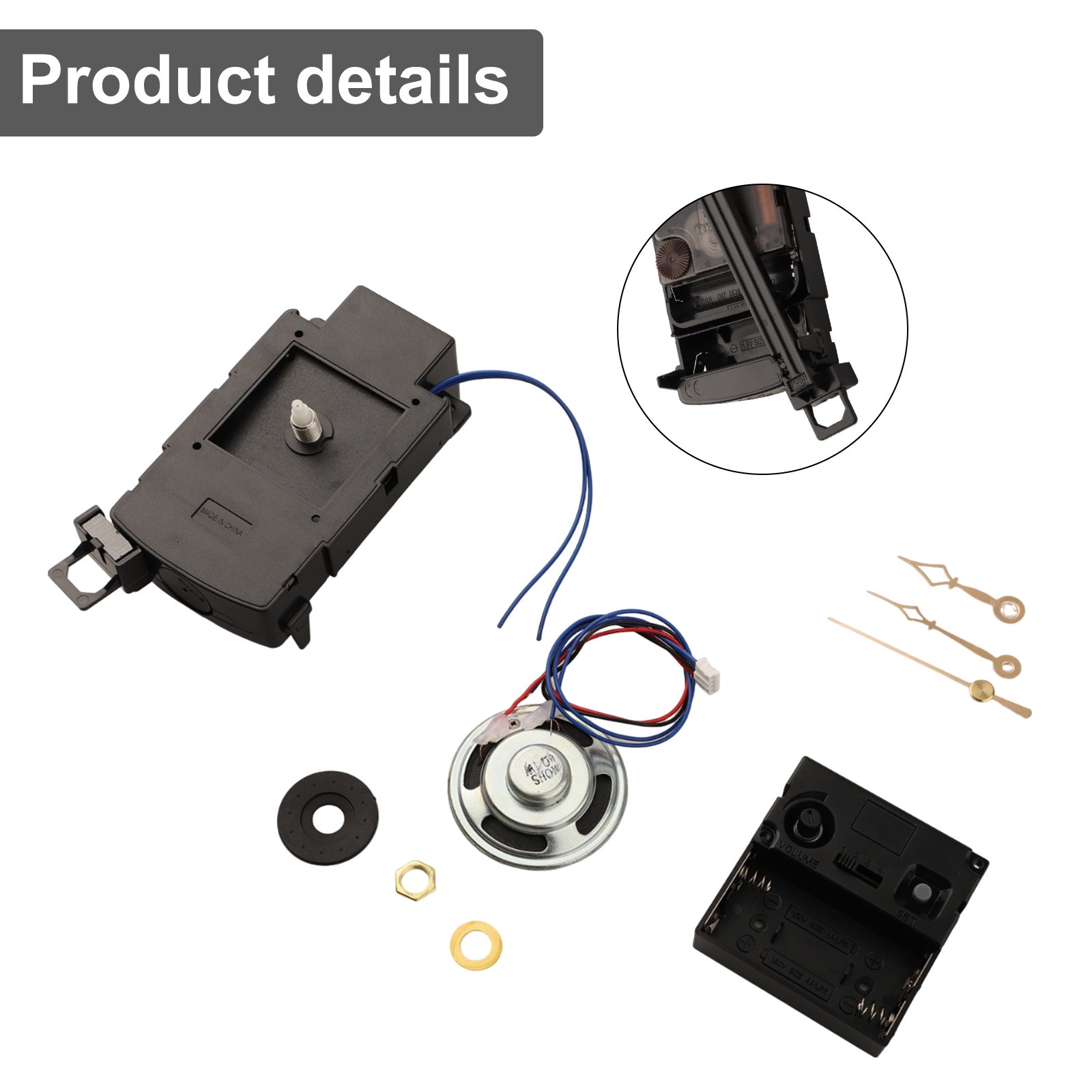 Convenient DIY Wall Clock Pendulum Movement Set Perfect for Vintage Clocks