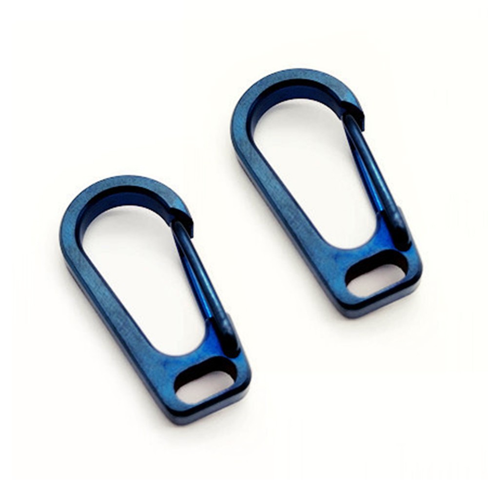 Essential Ti Alloy Carabiners Set of 2 for Hiking and For Camping Gear