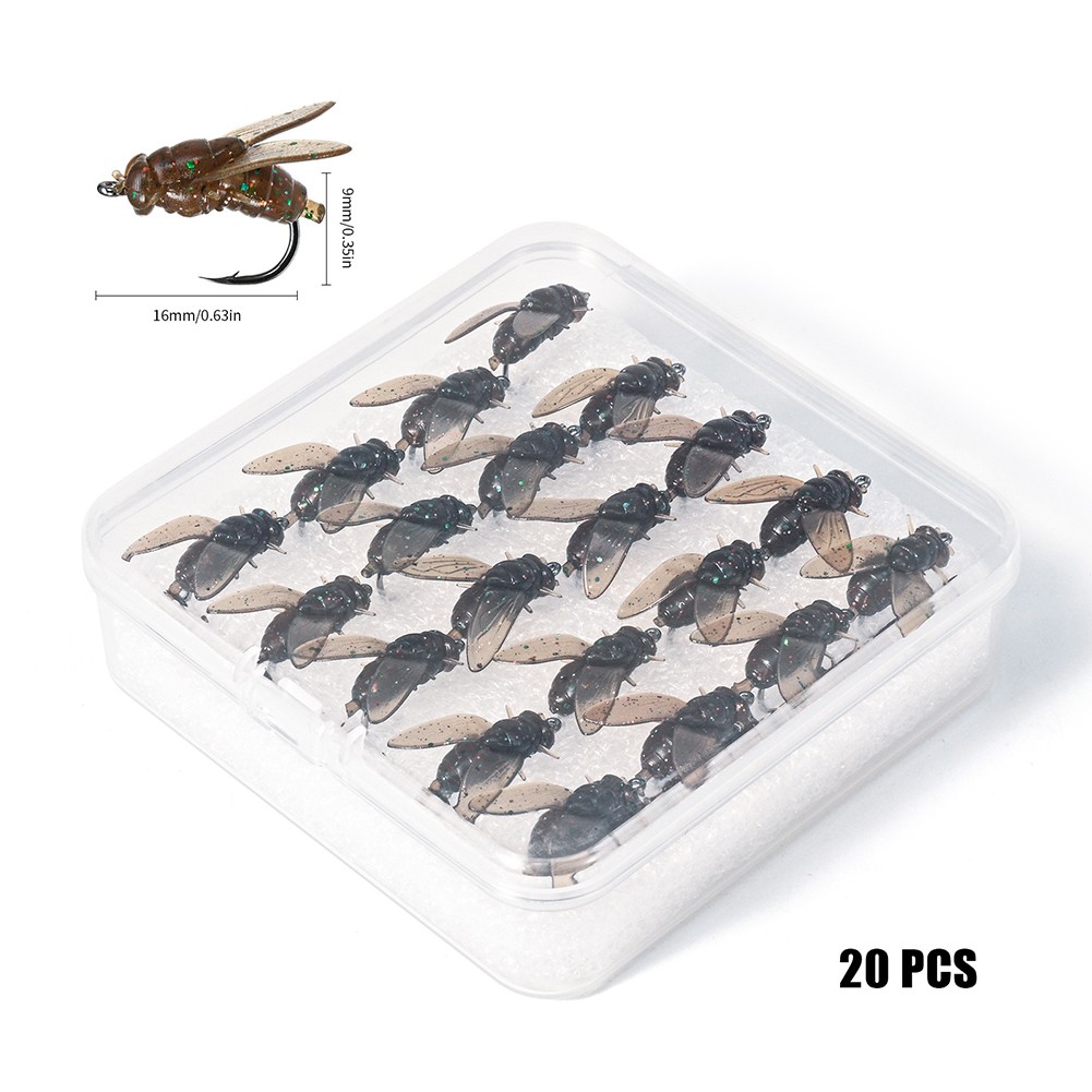 Jeu d'appâts à mouche réaliste 2010 pièces adapté à la pêche au saumon et - Photo 40/40