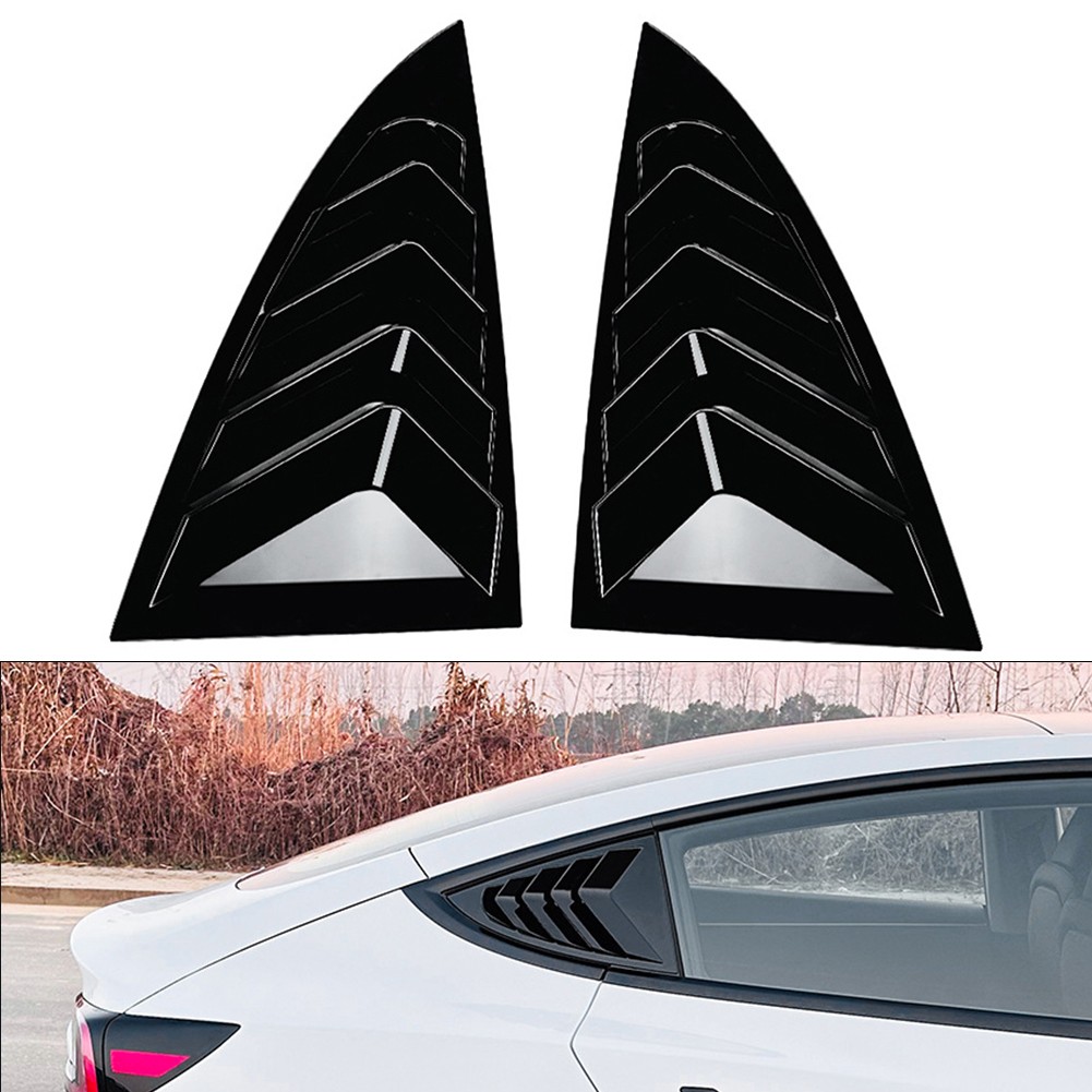 Aesthetic Black Trims for Rear Doors of For Tesla For Model 3 Year ’24