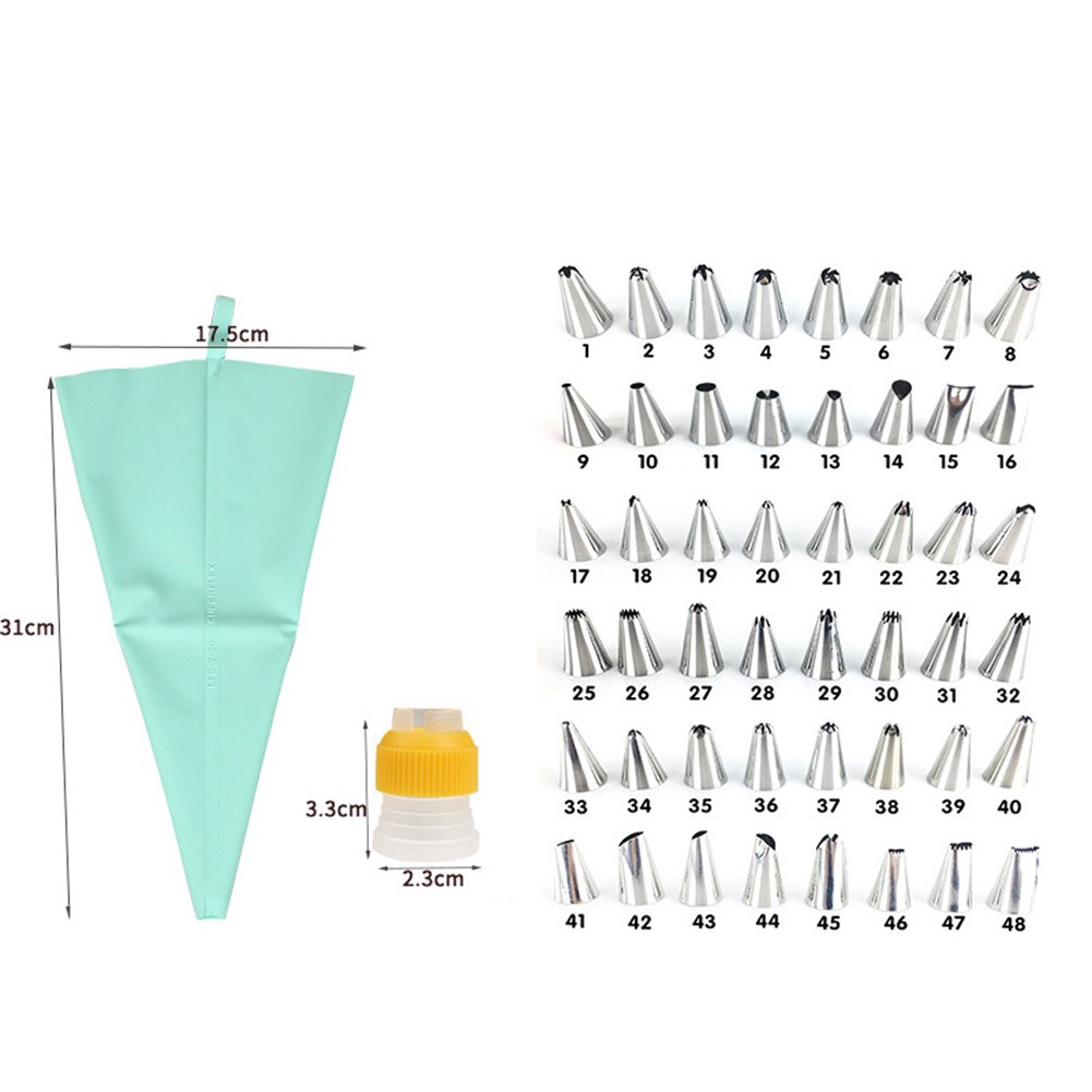 Compact Silicone Piping Bags with Stainless Steel Nozzles for Easy Use - Picture 8 of 8