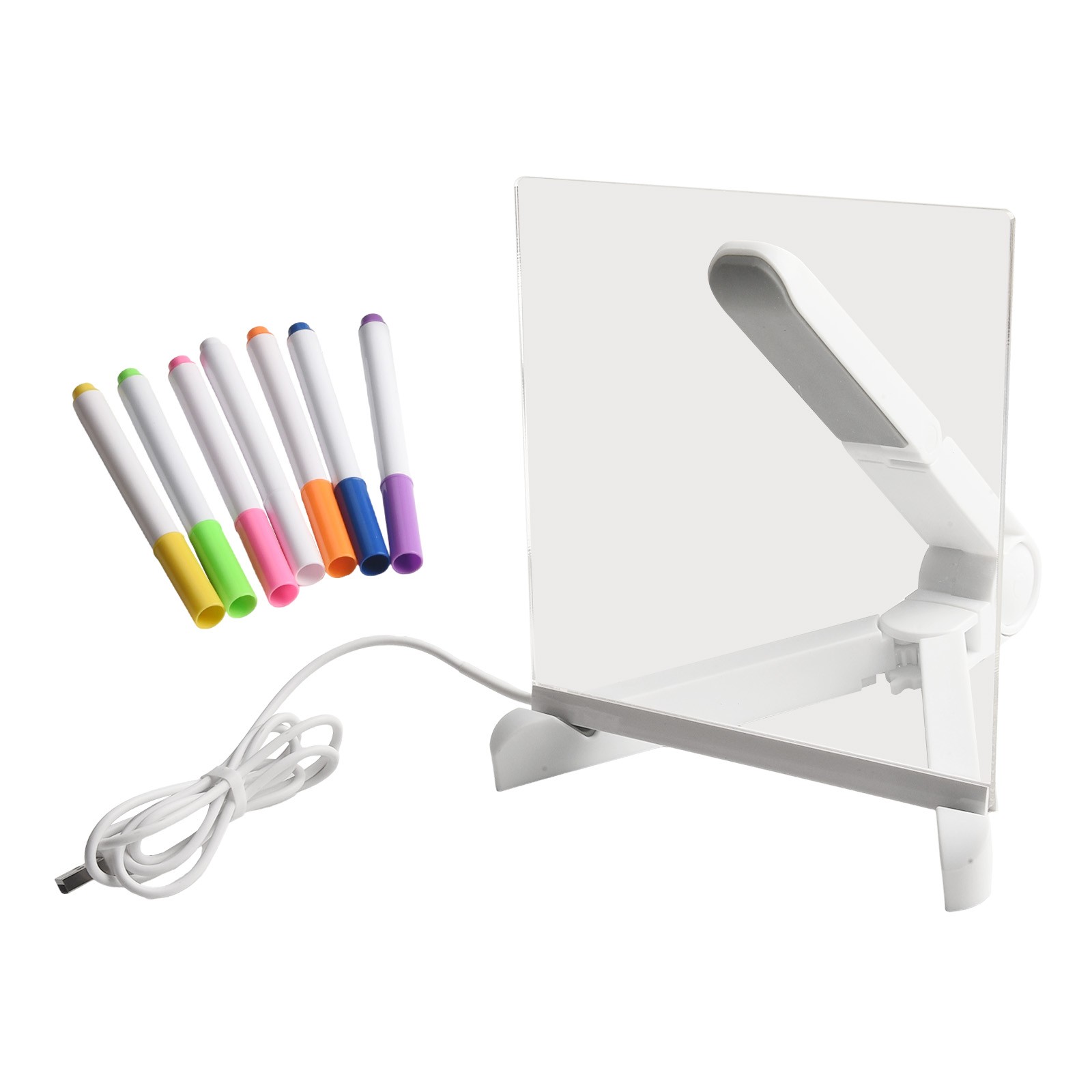 Dynamic LED Acrylic Drawing Board Set for Kids Featuring 7 Color Markers - Picture 53 of 58