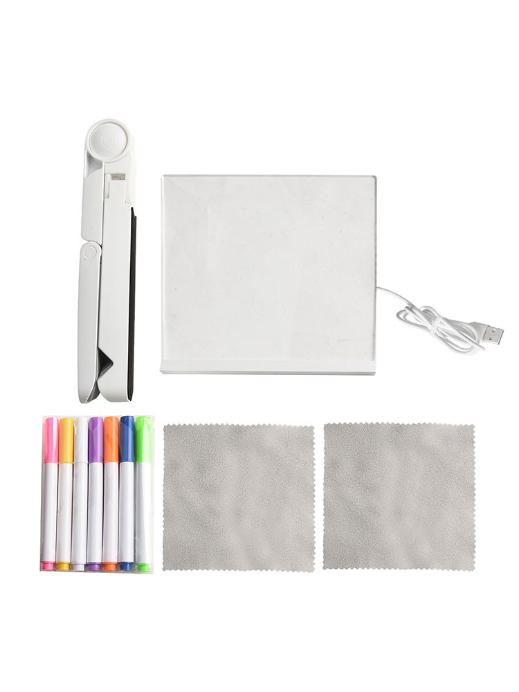 Dynamic LED Acrylic Drawing Board Set for Kids Featuring 7 Color Markers - Picture 23 of 58