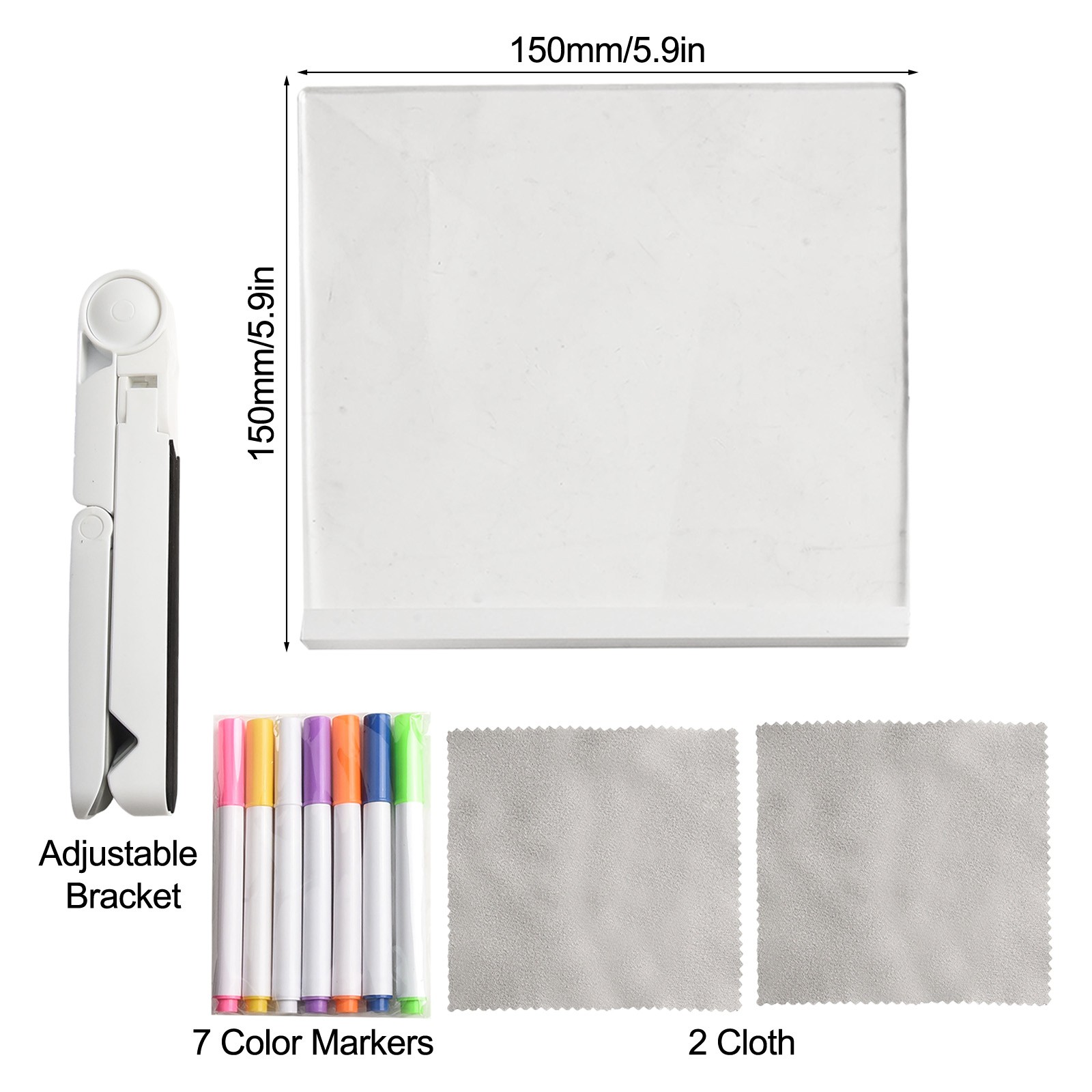Dynamic LED Acrylic Drawing Board Set for Kids Featuring 7 Color Markers - Picture 34 of 58