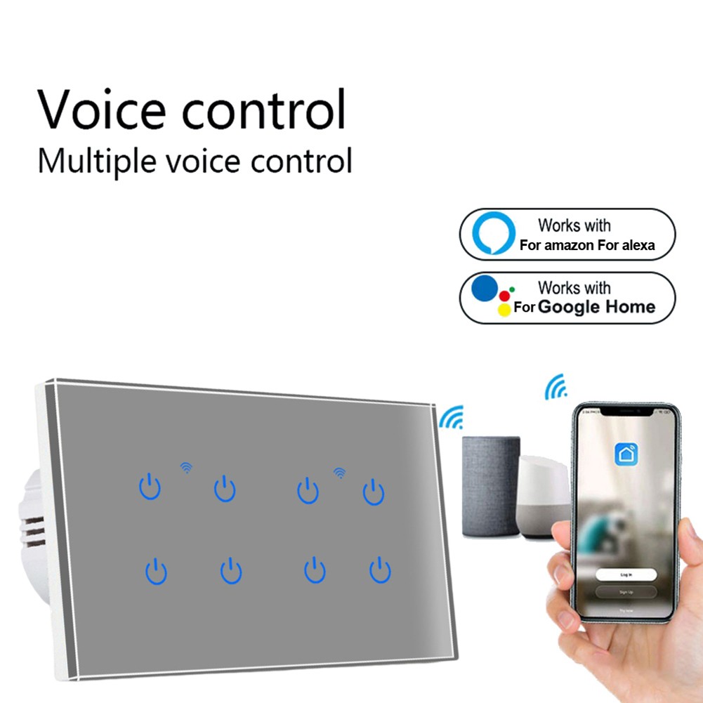 For Tuya App Controlled Smart Switch with Touch Functionality and WiFi - Picture 31 of 36