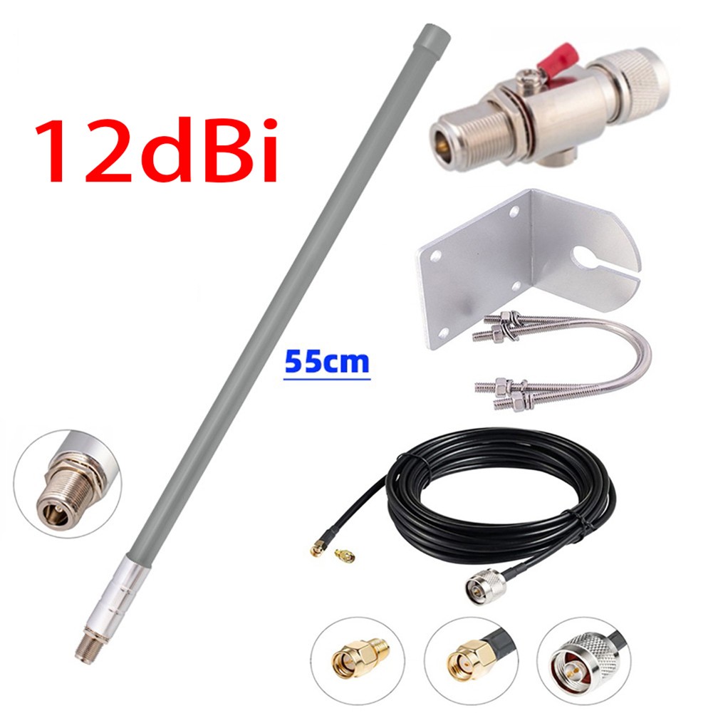 Optimal Signal Boosting with 12 dBi For LoRa Antenna for Indoor Outdoor Use