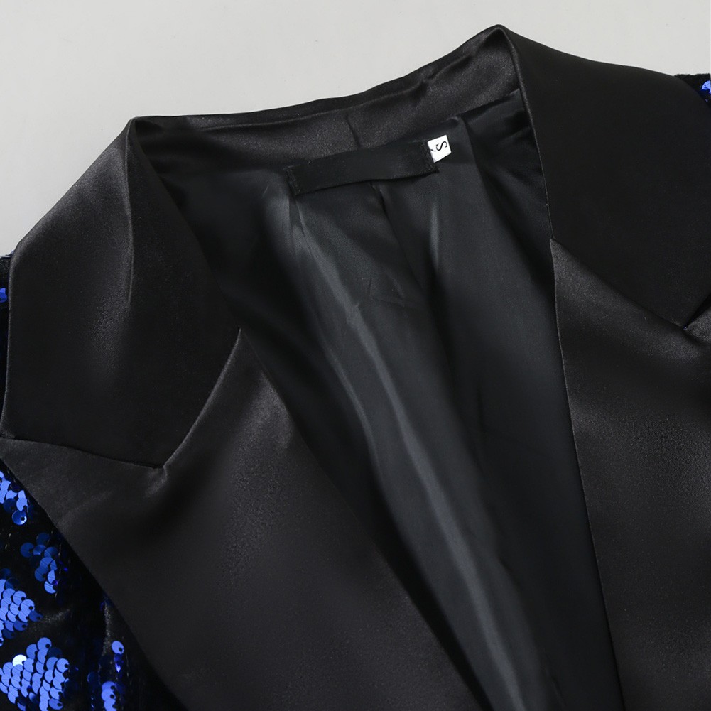 Trendy Diamond Sequin Suit Jacket for Men Available in Multiple Colors - Picture 20 of 52