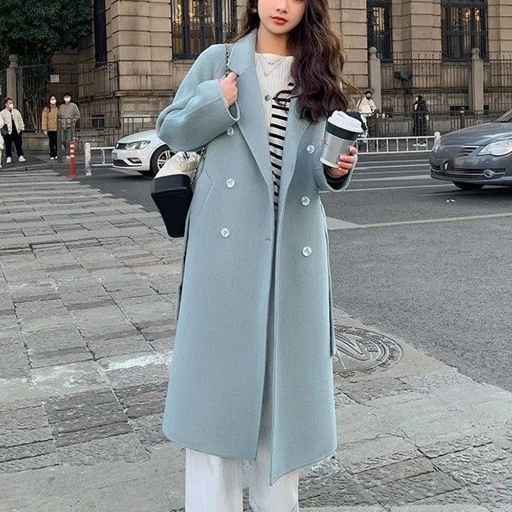 Elegant Women's Casual Windbreaker with a Unique Double Breasted Style and Fit - Picture 19 of 72