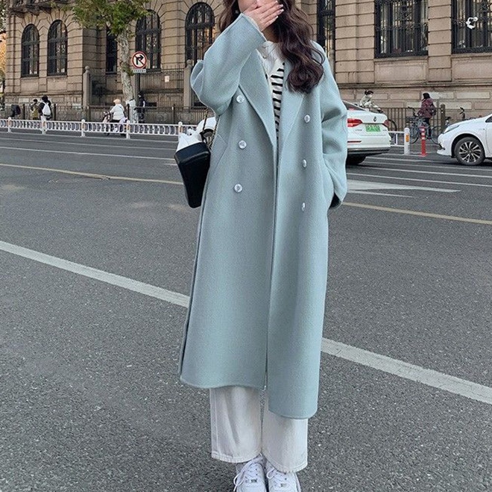 Elegant Women's Casual Windbreaker with a Unique Double Breasted Style and Fit - Picture 14 of 72
