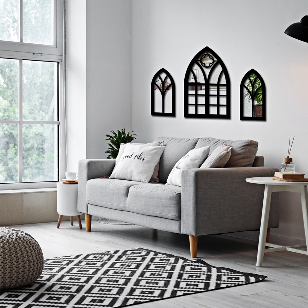 Unique Gothic Style Fake Window Mirror to Enhance Your Home Aesthetics - Picture 35 of 38