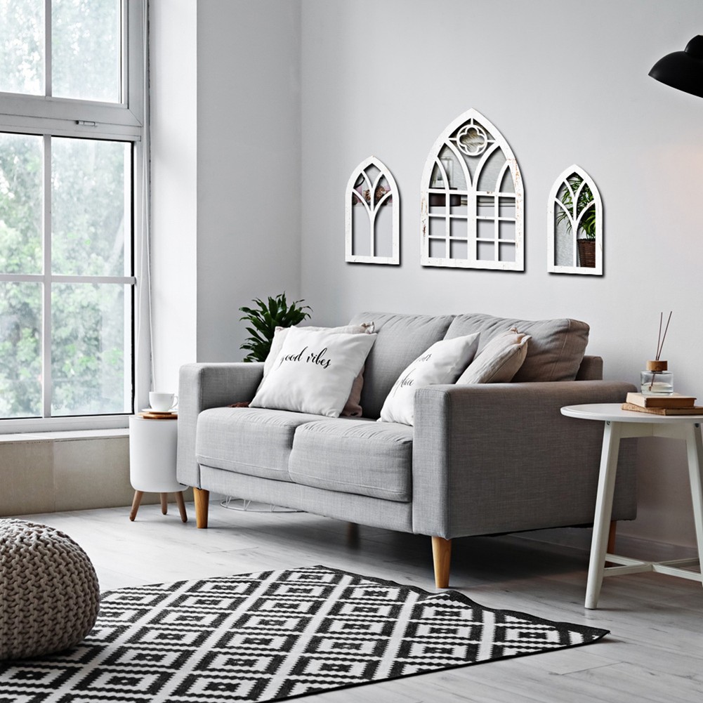 Unique Gothic Style Fake Window Mirror to Enhance Your Home Aesthetics - Picture 30 of 38