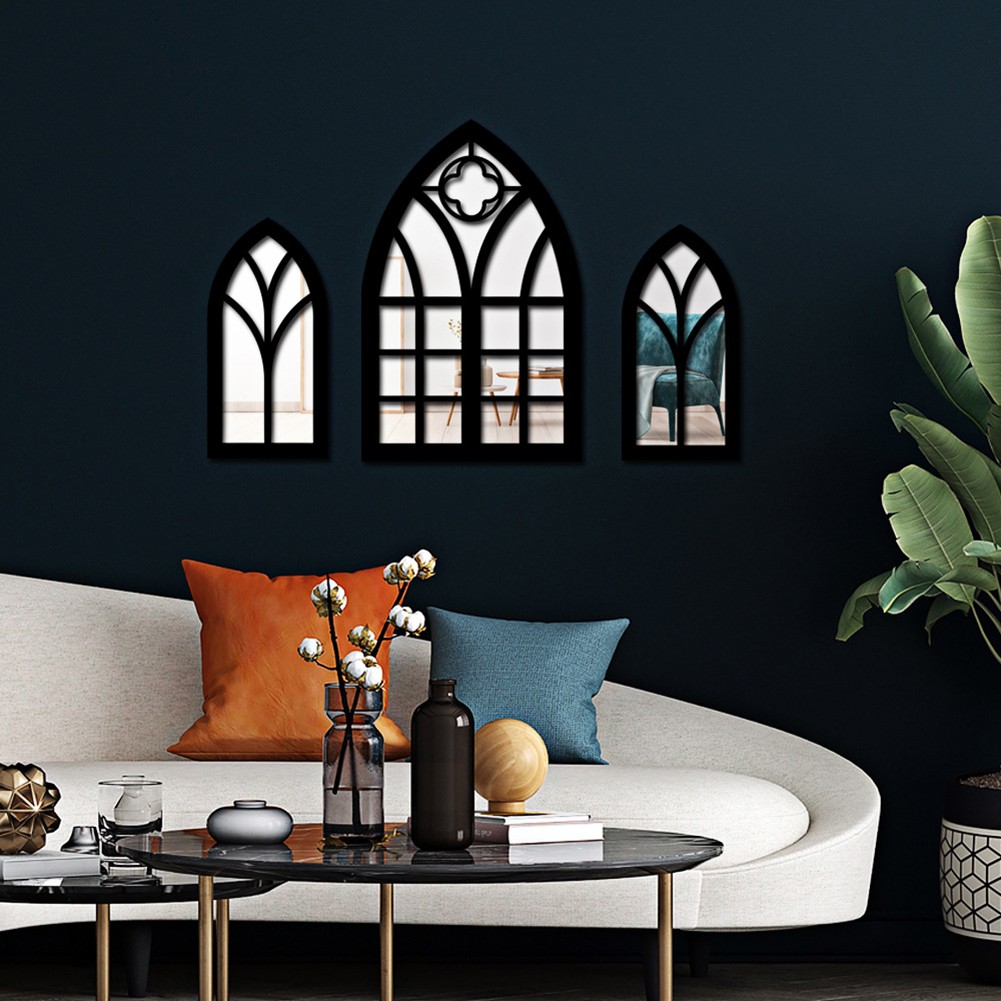 Unique Gothic Style Fake Window Mirror to Enhance Your Home Aesthetics - Picture 34 of 38