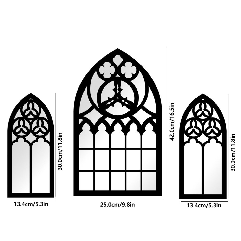 Unique Gothic Style Fake Window Mirror to Enhance Your Home Aesthetics - Picture 26 of 38