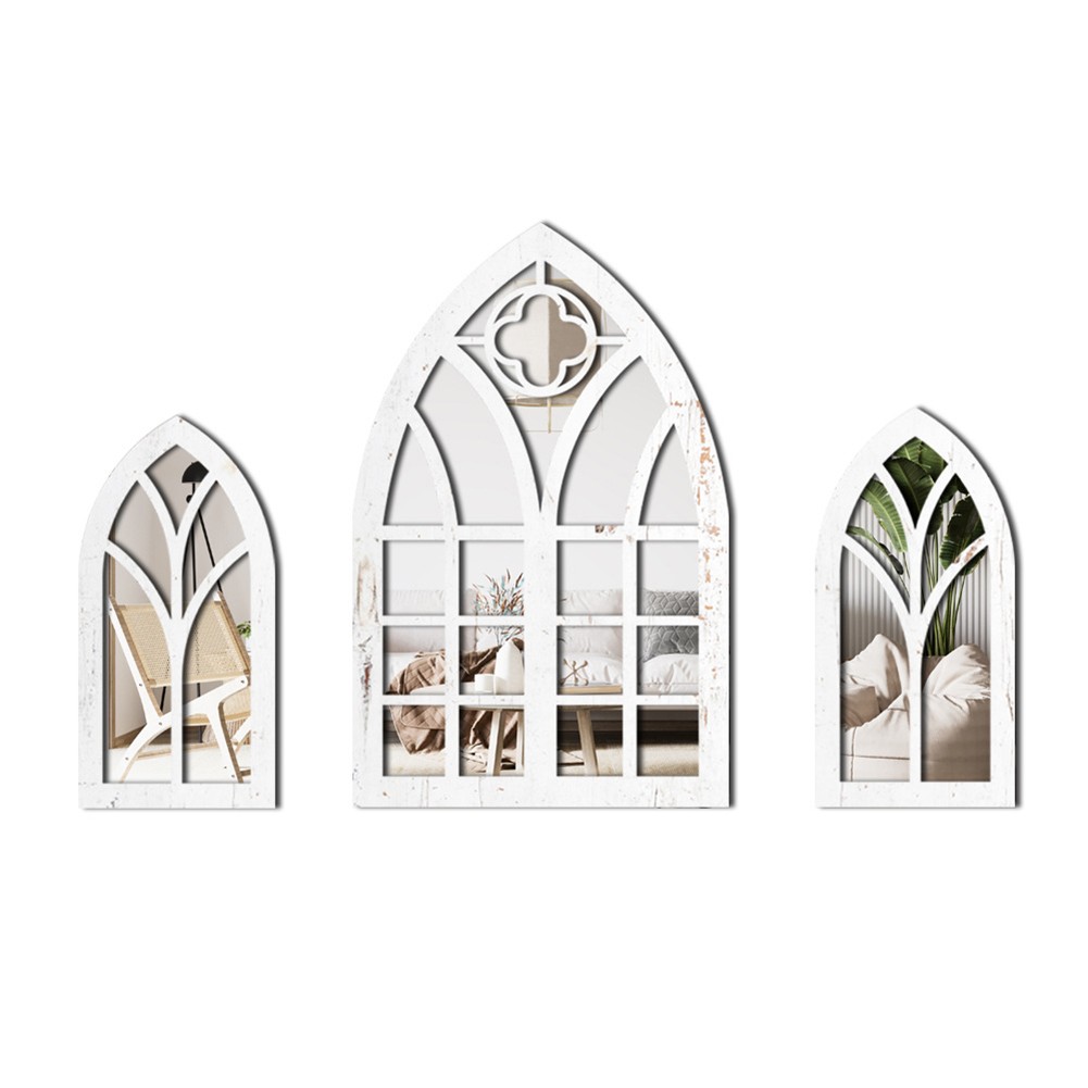 Unique Gothic Style Fake Window Mirror to Enhance Your Home Aesthetics - Picture 28 of 38