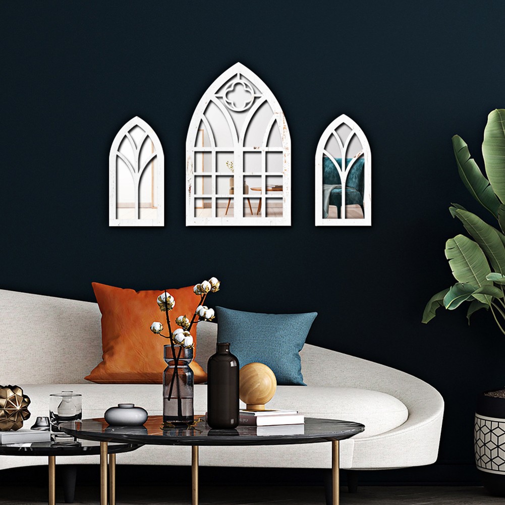 Unique Gothic Style Fake Window Mirror to Enhance Your Home Aesthetics - Picture 32 of 38
