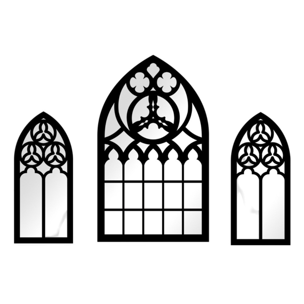 Unique Gothic Style Fake Window Mirror to Enhance Your Home Aesthetics - Picture 21 of 38