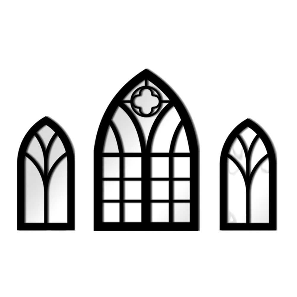 Unique Gothic Style Fake Window Mirror to Enhance Your Home Aesthetics - Picture 33 of 38