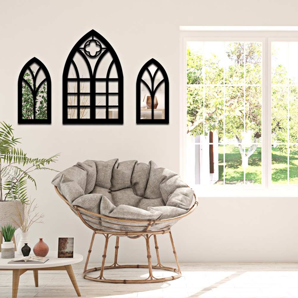 Unique Gothic Style Fake Window Mirror to Enhance Your Home Aesthetics - Picture 36 of 38