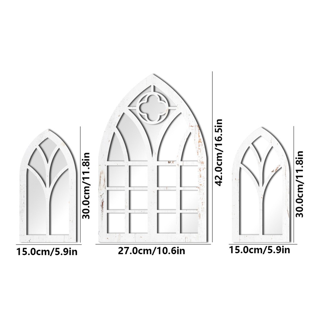 Unique Gothic Style Fake Window Mirror to Enhance Your Home Aesthetics - Picture 31 of 38