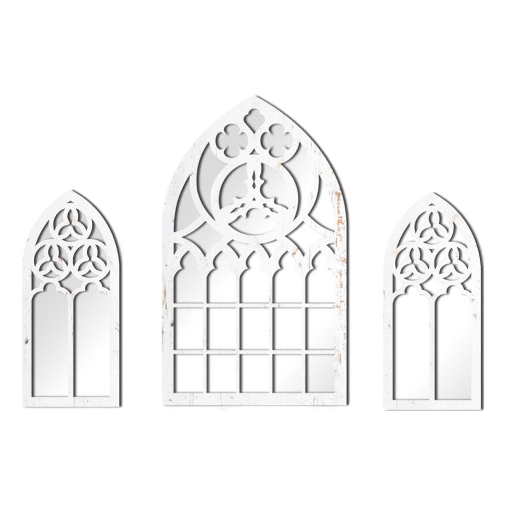 Unique Gothic Style Fake Window Mirror to Enhance Your Home Aesthetics - Picture 13 of 38