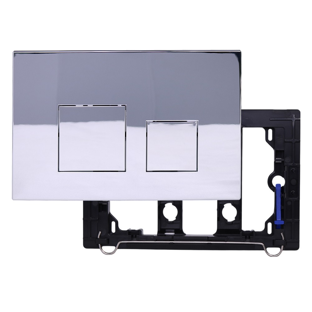 For GEBERIT UP300 Compatible Dual Flush Button Plate with Chrome Finish