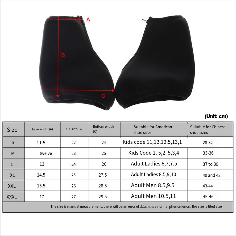 Heavy Duty Neoprene For Ice Skate Covers with Elastic Fit for Secure Use