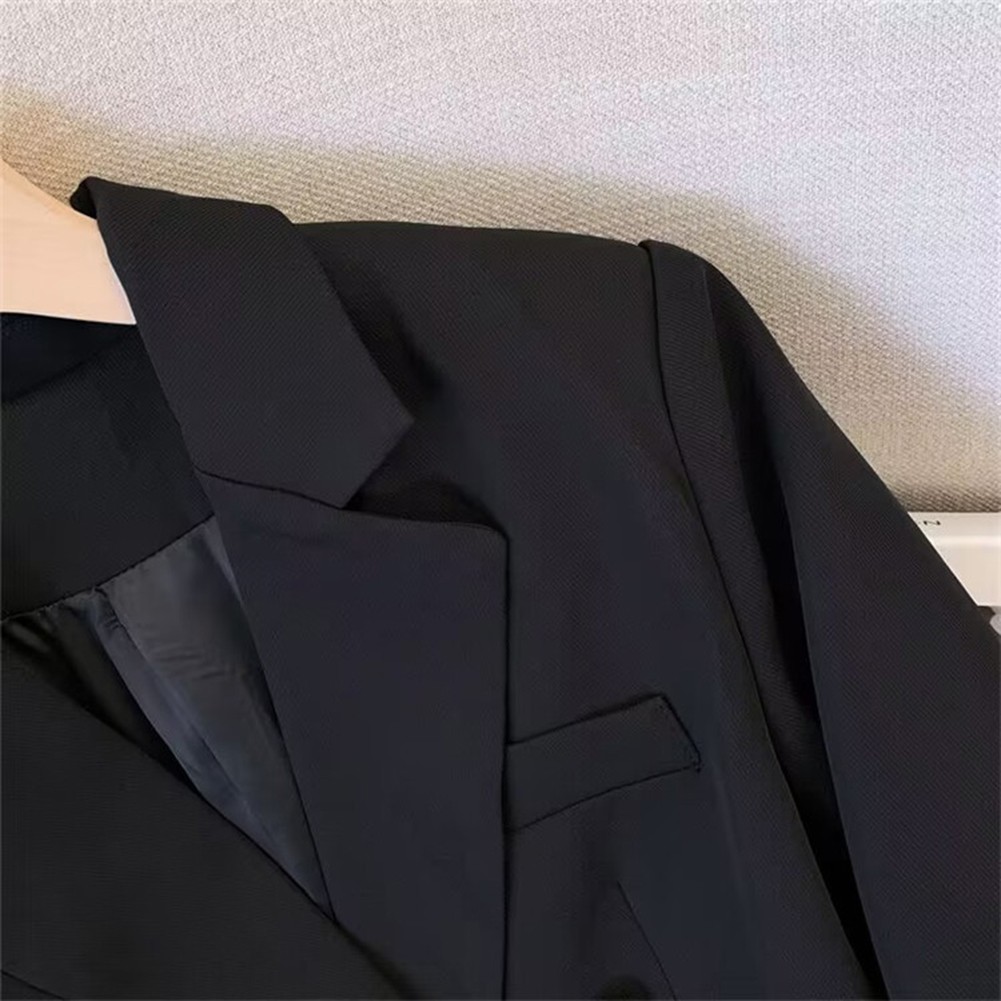 Classic Women's Long Sleeve Blazer with Functional Metal Buckle Design - Picture 19 of 42