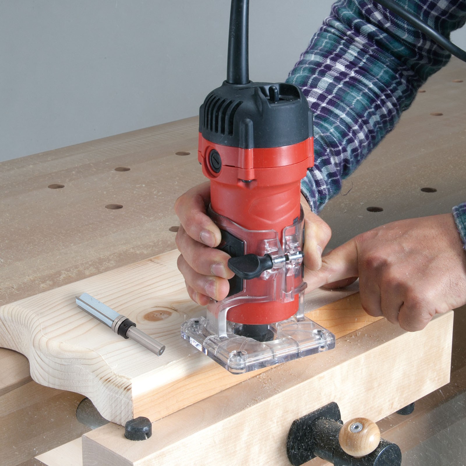 Precision Engineered Router Bit 3 Tooth Design with a Strong 12mm Shank