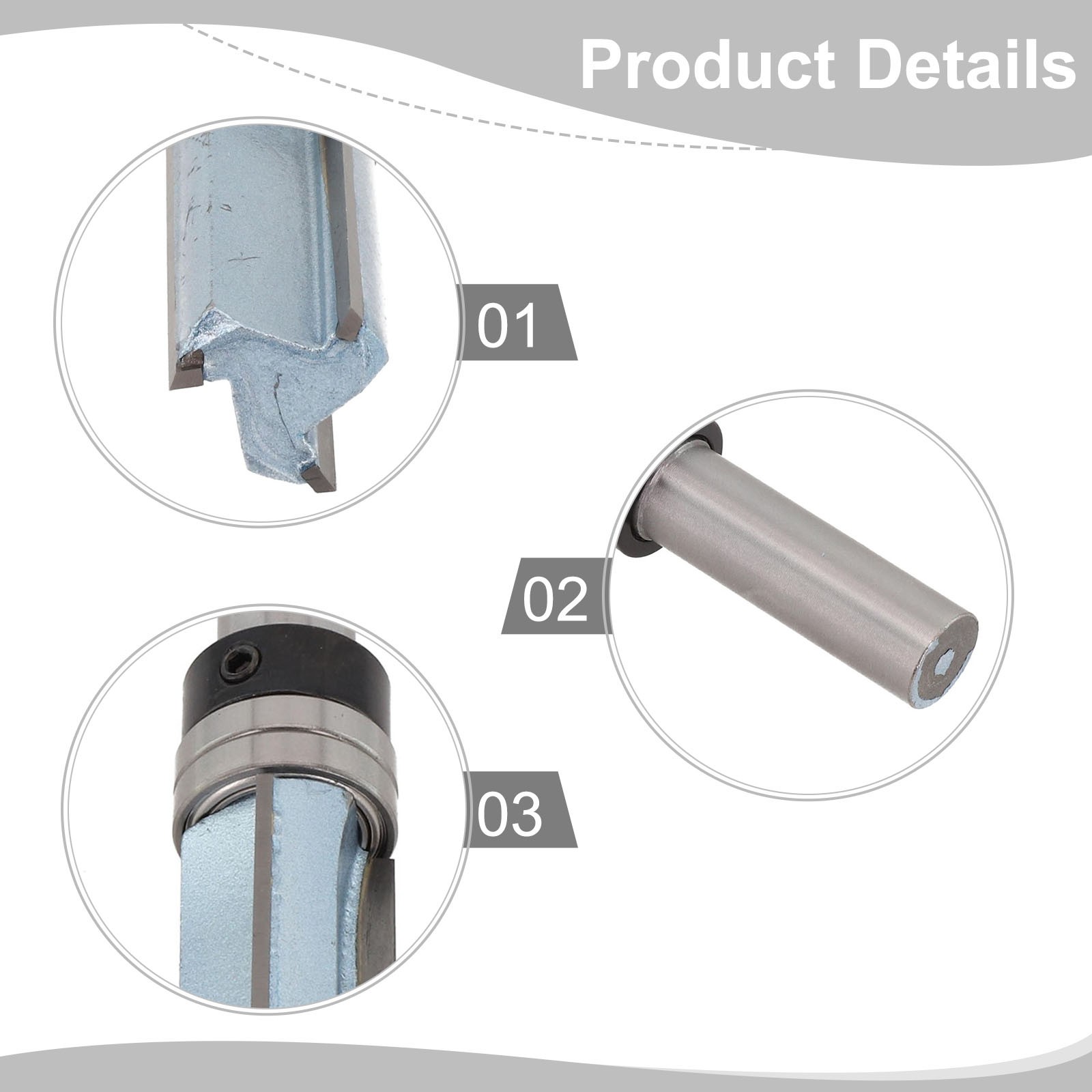 Precision Engineered Router Bit 3 Tooth Design with a Strong 12mm Shank