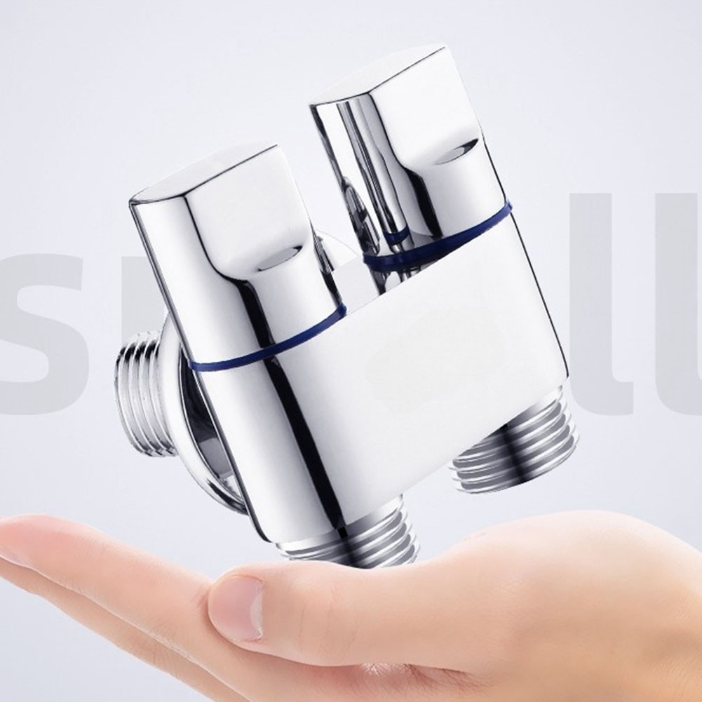 Robuste Design Doppel Auslauf Wasserhahn Ventile perfekt f��r Hausinstallationen - Bild 18 von 35