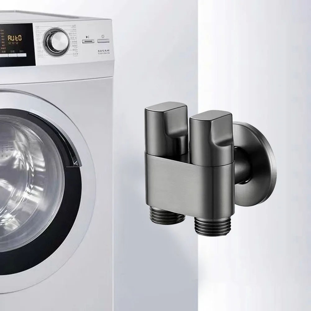 Robuste Design Doppel Auslauf Wasserhahn Ventile perfekt f��r Hausinstallationen - Bild 34 von 35
