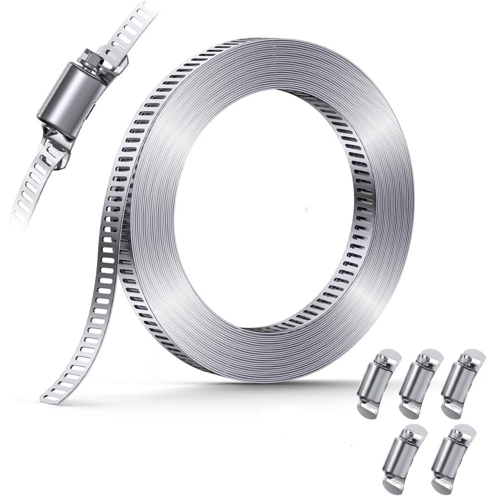 Worm Gear Adjustable Hose Clamps Made from Premium 304 Stainless Steel