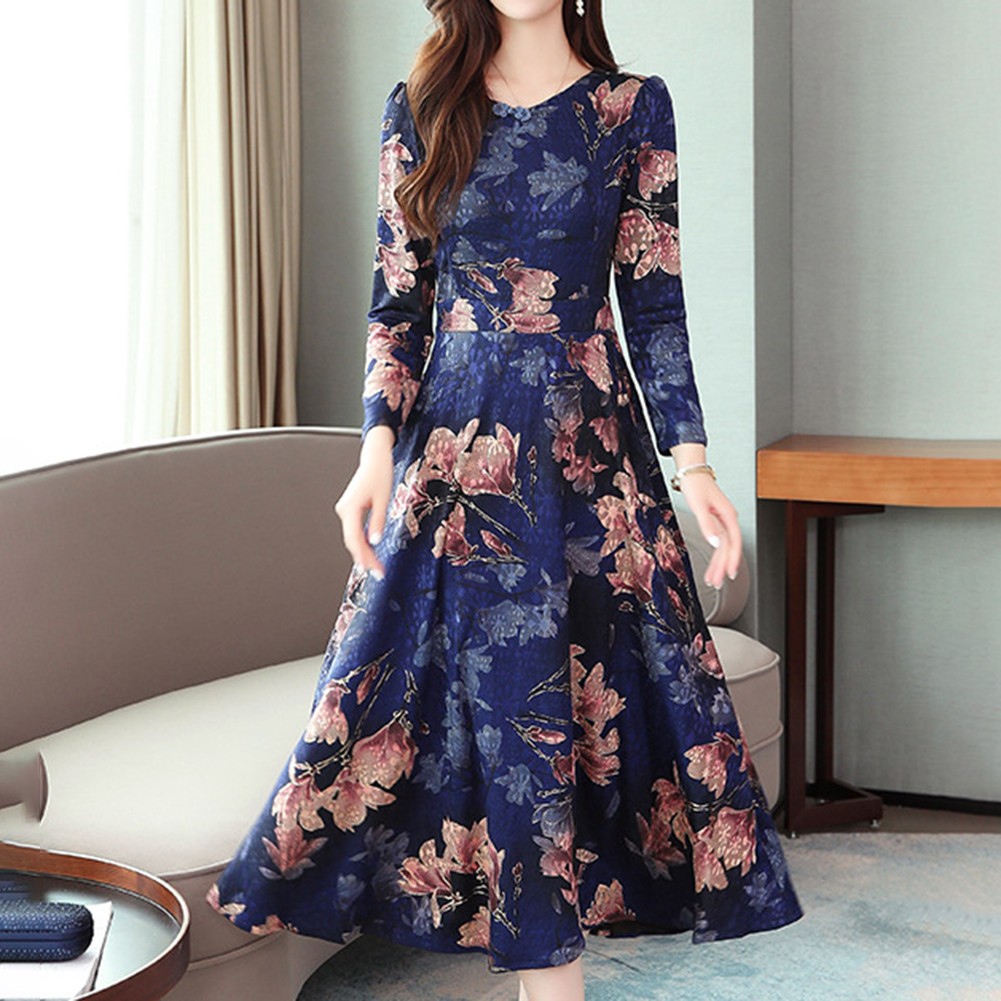Womens Elegant Retro Long Skirt Cheongsam Dress Perfect for All Occasions - Picture 24 of 32