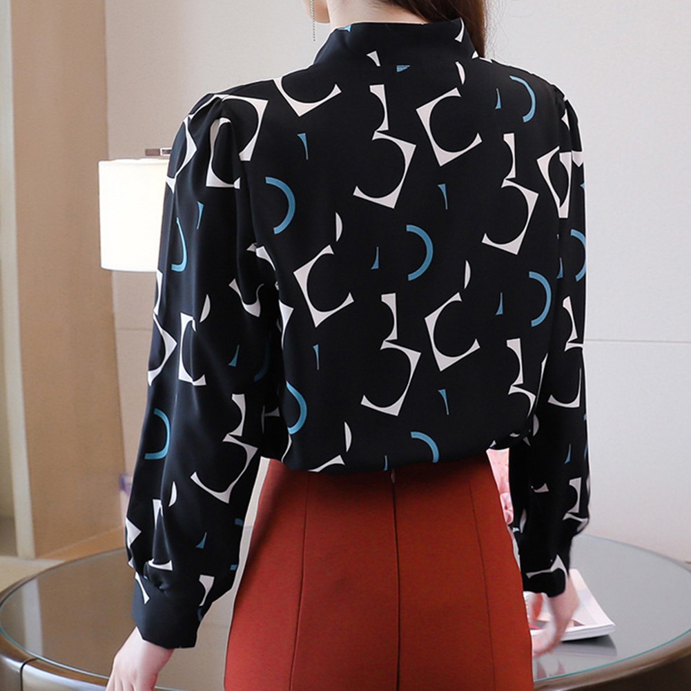 Womens Trendy Casual Top in Lightweight Fabric featuring a Charming Bow - Picture 17 of 42